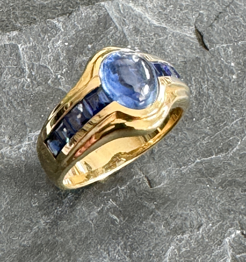 Saphir - Ring 750 GG